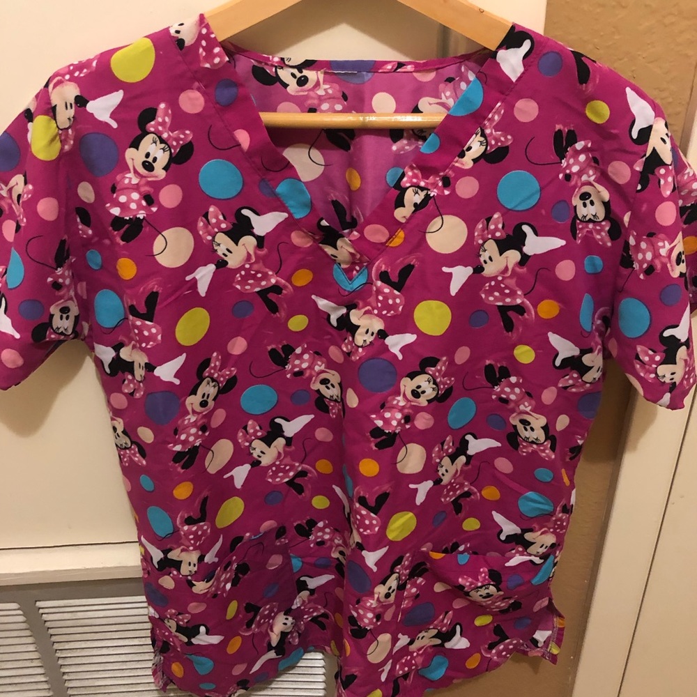 Nurse cartoon scrub top size S